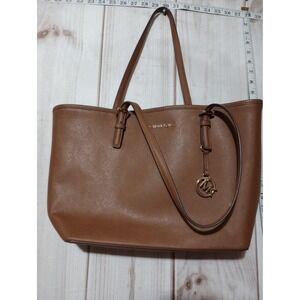 Michael Kors Tote Bag Womens Large Saffiano Leather Shoulder Purse MK‎ Charm